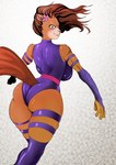 anthro big_butt blush body_blush breasts butt butt_blush female solo superhero thick_thighs mr.russo marvel nickelodeon spongebob_squarepants x-men psylocke sandy_cheeks mammal rodent sciurid tree_squirrel absurd_res hi_res