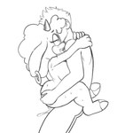 ambiguous_penetration anthro anthro_penetrated bodily_fluids carrying_another carrying_partner duo ear_piercing ear_ring female female_on_human horn hug human_on_anthro human_penetrating human_penetrating_anthro interspecies larger_human larger_male looking_pleasured male male/female male_on_anthro mature_female nude penetration piercing ring_piercing sex short_stack side_view simple_background size_difference smaller_anthro smaller_female standing standing_sex sweat white_background fourssss idw_publishing sega sonic_the_hedgehog_(comics) sonic_the_hedgehog_(idw) sonic_the_hedgehog_(series) lanolin's_mother_(sonic) bovid caprine human mammal sheep hi_res monochrome sketch