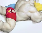 2018 angry_birds anthro back_muscles biceps big_muscles butt clothed clothing digital_media_(artwork) fur furgonomic_underwear furgonomics huge_muscles lagomorph leporid looking_at_viewer looking_back looking_back_at_viewer lying male mammal muscular muscular_anthro muscular_male on_front on_pillow pecs pillow quads rabbit red_clothing red_underwear rovio_entertainment sega shaded simple_background small_tail solo tail triceps uleezoo underwear underwear_only whiskers white_background white_body white_eyes white_fur yellow_pillow
