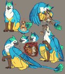 abdominal_bulge ambiguous_gender bodily_fluids duo feral heart_symbol internal oral_vore saliva simple_background sitting size_difference stomach_acid swallowing vore lemondeer mythology coulias avian gryphon mythological_avian mythological_creature hi_res