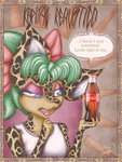 anthro coke-bottle_glasses female graffiti lips makeup realistic solo south_america_indigenous text iaguara_bishop coca-cola roana_jurupari felid jaguar mammal pantherine absurd_res comic hi_res