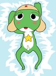 anthro anus blush clothing genitals hat headgear headwear lying male on_back penis solo young gidgeesheep sgt._frog keroro alien amphibian frog