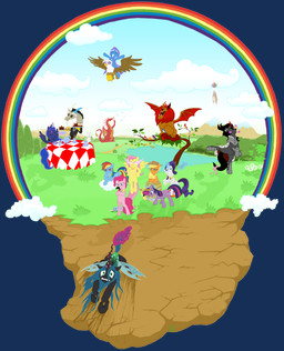 accessory beak beverage blue_body blue_fur bodily_fluids bow_(feature) bow_accessory bow_ribbon cake cloud cutie_mark dessert feathered_wings feathers female feral food fur furgonomics group hair horn lake male multicolored_hair outside plant purple_body purple_fur purple_hair rainbow rainbow_arch rainbow_hair rape_face ribbons stinger stinger_tail tail tail_accessory tail_bow tail_grab tail_ribbon tea tears tree two_tone_hair where_is_your_god_now wings yellow_body yellow_feathers gor1ck friendship_is_magic hasbro iranian_mythology middle_eastern_mythology my_little_pony mythology angel_(mlp) discord_(mlp) fluttershy_(mlp) gilda_(mlp) king_sombra_(mlp) manticore_(mlp) pinkie_pie_(mlp) princess_luna_(mlp) queen_chrysalis_(mlp) rainbow_dash_(mlp) rarity_(mlp) trixie_(mlp) twilight_sparkle_(mlp) arthropod avian bear bird changeling_(mlp) chimera draconequus dragon earth_pony equid equine felid gryphon horse mammal manticore mythological_avian mythological_creature mythological_equine mythological_scalie pantherine pegasus pony scalie unicorn winged_unicorn absurd_res alpha_channel hi_res