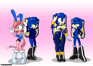 anthro armwear assimilation barcode barcode_tattoo big_breasts blue_body blue_eyeshadow blue_fur blue_hair boots breast_expansion breast_tattoo breasts bunny_costume clothed clothed_anthro clothed_female clothing costume duo empty_eyes expansion eyeshadow fake_ears fake_rabbit_ears featureless_crotch female femboy fishnet_clothing fishnet_leggings fishnet_legwear footwear fur gesture gloves green_eyes hair handwear high_heels hip_expansion hypnosis jacket latex latex_armwear latex_clothing latex_leotard leggings legwear leotard long_ears makeup male male/female mind_control pink_body pink_fur pink_hair purple_clothing purple_latex purple_leotard salute shoes species_transformation tattoo topwear transformation white_clothing white_gloves white_handwear yellow_eyes flashpointgear fan_character flashy_the_rabbit tara_the_cat domestic_cat felid feline felis lagomorph leporid mammal rabbit hi_res female_(lore)