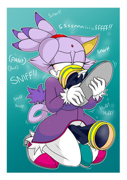 anthro between_legs bodily_fluids boots bottomwear clothing dress eye_roll eyelashes eyes_mostly_closed feet female foot_fetish foot_focus footwear forehead_gem gem high_heels musk narrowed_eyes pants purple_body purple_clothing purple_dress shoe_fetish shoe_sniffing shoes sniffing sniffing_clothes solo sound_effects steam tail tears text white_bottomwear white_clothing white_pants tinydevilhorns sega sonic_the_hedgehog_(series) blaze_the_cat felid feline mammal hi_res