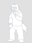 anthro bottomwear clenched_hands clothing exposed_teeth flashlight hand_on_chest hoodie male pants scared solo teeth topwear worried mrjosh47 password_(visual_novel) dave_(password) hyena mammal striped_hyena 3:4 absurd_res digital_drawing_(artwork) digital_media_(artwork) hi_res