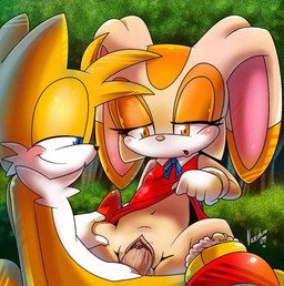 2009 amber_eyes blue_eyes blush canine clitoris clothing cream_the_rabbit cub duo erection female fox fur male miles_prower nancher navel orange_fur outside penetration penis pussy sega sex shirt shirt_lift sonic_(series) spread_legs spreading straight vaginal vaginal_penetration young
Rating: Explicit
Score: 20
User: Falord
Date: August 20, 2013