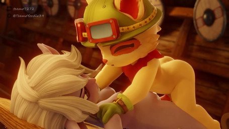 anthro bouncing_breasts breasts duo female from_front_position fur genitals lying male male/female medium_breasts missionary_position moan on_back penetration penis purple_body sex vaginal vaginal_penetration yellow_body yellow_fur teemoty league_of_legends riot_games tencent teemo_(lol) tristana_(lol) yordle 16:9 3d_(artwork) 3d_animation animated digital_media_(artwork) hi_res high_framerate short_playtime sound video widescreen