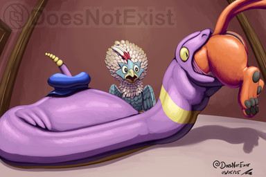 ambiguous_gender beak blue_body blue_feathers clothing feathers fur group hat headgear headwear neck_bulge oral_vore orange_body orange_fur pawpads paws pupils purple_body purple_scales scales shocked slit_pupils soft_vore swallowing vore white_body white_feathers yellow_eyes doesnotexist nintendo pokemon subscribestar buice_(doesnotexist) avian bird buizel ekans generation_1_pokemon generation_4_pokemon generation_5_pokemon pokemon_(species) reptile rufflet scalie snake 2025 dated digital_media_(artwork) hi_res watermark