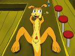 alcohol anthro anus bar beverage blush drunk erection femboy food genitals male nude penis solo spread_legs spreading submit substance_intoxication cashier:3 jak_and_daxter naughty_dog sony_corporation sony_interactive_entertainment daxter mammal mustelid ottsel 4:3