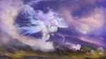 female flying group jewelry wings huussii hasbro my_little_pony mythology fan_character equid equine mammal mythological_creature mythological_equine pegasus spirit 16:9 2014 hi_res widescreen