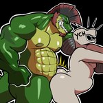 anal anal_penetration anthro balls belly big_belly duo erection genitals green_body hair male male/male male_penetrated male_penetrating male_penetrating_male muscular nipples nude penetration penis sex size_difference tail teeth dirtymache gator_(streamer) invader_(invaderthegator) alligator alligatorid crocodile crocodilian lizard reptile scalie 1:1 alpha_channel digital_media_(artwork)