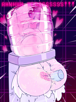 air_bubble anthro anthro_penetrated anus big_breasts big_butt blush bodily_fluids body_blush breasts butt cum cum_in_vagina cum_inside disembodied_penis duo erection excessive_cum excessive_genital_fluids exclamation_point eye_roll female female_anthro female_penetrated genital_fluids genitals glans grey_penis heart_eyes heart_symbol huge_breasts humanoid_genitalia humanoid_penis humanoid_vulva legs_up male male/female male_penetrating male_penetrating_female navel nipples nude orgasm orgasm_face penetration penis pink_heart pink_text sex solo_focus stuck text thick_thighs translucent translucent_body vaginal vaginal_penetration vein veiny_penis vulva water water_cooler white_anus white_body white_vulva 87_god deltarune undertale_(series) miss_mizzle darkner elemental_creature human mammal mizzle_(deltarune) water_creature 2025 3:4 digital_media_(artwork) hi_res