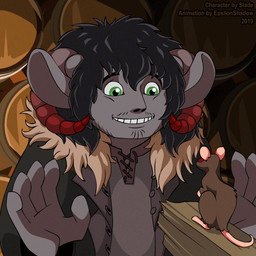 5_fingers ambiguous_gender barefoot bestiality biped black_hair brown_body brown_fur clothed clothing curved_horn detailed_background eyebrows eyes_closed feet feral fingers front_view fur green_eyes grey_body grey_clothing grey_fur grey_text grey_topwear group hair holding_character horn humanoid_on_feral inside kissing larger_male looking_at_another looking_down looking_up male male_focus nude number paws plantigrade red_eyes red_sclera short_hair size_difference smaller_ambiguous smile solo_focus standing tail teeth text thin_tail three-quarter_view topwear walking wood epsilonshadow humanoid mammal murid murine rat rodent tiefling 1:1 2019 2d_animation animated dated digital_drawing_(artwork) digital_media_(artwork) english_text frame_by_frame loop watermark