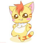 anthro blush male proud simple_background solo star todozarashi healin'_good_precure pretty_cure nyatoran_(healin'_good_precure) nyatoran_(precure) domestic_cat felid feline felis mammal 1:1 hi_res