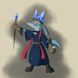 abstract_background ambiguous_gender anthro clothing crystal magic_user male mask robe solo staff partlysmith elden_ring fromsoftware nintendo pokemon anubian_jackal canid canine canis generation_4_pokemon jackal lucario mammal pokemon_(species) 1:1 absurd_res hi_res
