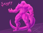 3_toes 4_fingers abs biped claws empty_eyes featureless_crotch feet finger_claws fingers glistening glistening_body male monotone_body muscular muscular_arms muscular_male muscular_thighs pecs pink_body pink_tongue purple_background simple_background solo standing toe_claws toes tongue tongue_out entitropy seggzy_(entitropy) goo_creature 2023 absurd_res character_name dated full-length_portrait hi_res portrait signature