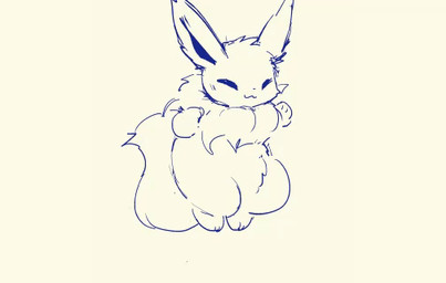ambiguous_gender dancing daww eyes_closed fluffy fluffy_tail fur happy jumping open_mouth open_smile pawpads simple_background smile solo tail olyester nintendo pokemon eevee generation_1_pokemon pokemon_(species) 2d_animation animated frame_by_frame motion_tweening sketch