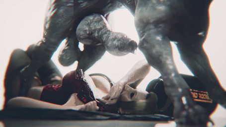 anatomically_correct anatomically_correct_genitalia anatomically_correct_penis animal_genitalia animal_penis balls bestiality big_balls big_knot big_penis canine_genitalia canine_penis dominant dominant_feral duo erection female female_on_feral feral genitals growling huge_balls huge_knot huge_penis human_on_feral imminent_oral imminent_rape imminent_sex interspecies knot knotted_penis laboratory male male/female penis quadruped saggy_balls uneven_balls srvn final_fantasy final_fantasy_vii square_enix scarlet_(final_fantasy_vii) canid canine human mammal 16:9 3d_(artwork) 3d_animation 4k absurd_res animated digital_media_(artwork) hi_res short_playtime sound video widescreen