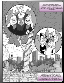 anthro black_tie_(suit) bodily_fluids breasts buckteeth clothing cloud crowd crying day dialogue eyelashes facial_hair female funeral group hair hat headgear headwear heartbeat male mustache new_york_city park plant ponytail sad stairs suit sweat tears teeth text tree chris_fischer chip_'n_dale_rescue_rangers disney chip_(disney) dale_(disney) foxglove monterey_jack_(cdrr) tammy_squirrel avian bat bird bulldog canid canine canis chipmunk domestic_cat domestic_dog felid feline felis ground_squirrel mammal mastiff molosser mouse murid murine rodent sciurid tree_squirrel comic english_text hi_res