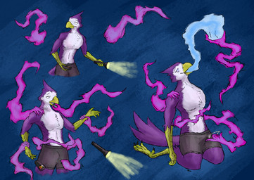 anthro beak bodily_fluids clothed clothing cum cum_in_clothing cum_in_underwear cum_through_clothing cum_through_underwear disembodied_hand emf_reader empty_eyes erection feathers finger_in_mouth flashlight genital_fluids ghost_hand glowing glowing_eyes hypnosis kneeling magic male mind_control open_mouth partially_clothed simple_background solo soul soul_play soul_stealing tenting underwear wet wet_clothing wet_underwear sqwkr avian bird ghost spirit absurd_res digital_media_(artwork) hi_res sequence