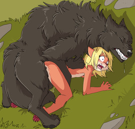 5_fingers adult_on_young age_difference all_fours anthro anthro_on_feral anthro_penetrated areola balls bestiality biped black_body black_fur black_nose blonde_hair blue_eyes bodily_fluids claws constricted_pupils day doggystyle dominant dominant_feral dominant_male duo eyebrows eyes_closed female female_on_feral female_penetrated feral feral_penetrating feral_penetrating_anthro feral_penetrating_female fingers flat_chested forced forest from_behind_position frown fucked_silly fur genital_fluids genitals grass hair knotting larger_dom larger_feral larger_male leg_grab looking_pleasured male male/female male_penetrating male_penetrating_anthro male_penetrating_female mating_grip mounting nipples nude older_feral one-handed_mating_grip open_mouth orange_body orange_fur outside pain pawpads penetration plant pupils quadruped rape restrained saliva saliva_on_tongue sex short_hair side_view size_difference slim slim_anthro slim_female slim_young small_pupils smaller_anthro smaller_female snout submissive submissive_anthro submissive_female surprised tail tailless teeth toe_claws tongue tongue_out tree vaginal_fluids young young_anthro young_female young_penetrated younger_anthro fuf kyara_(tanenjo) canid canine canis domestic_dog mammal wolf 2024 hi_res