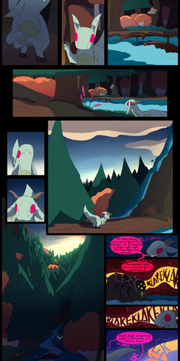 dialogue fantasy female feral forest morning mountain plant river solo text tree water thepatchedragon dragonscape mythology sarah_(thepatchedragon) ant arthropod dinosaur dragon drekir hymenopteran insect mythological_creature mythological_scalie prehistoric_species reptile saurischian scalie theropod absurd_res comic english_text hi_res