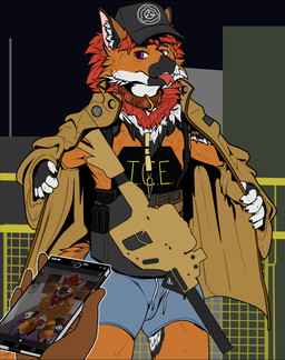 animal_genitalia animal_penis anthro armor balls bdsm black_body bondage bottomwear bound brown_body bulletproof_vest canine_genitalia canine_penis cellphone clothing collar dildo electronics femboy forked_tongue fur gag genitals gold_(metal) gun hat headgear headwear knot kriss_vector male orange_body orange_fur pants penis phone purple_eyes ranged_weapon red_body red_fur ring_gag ruined_reputation sex_toy shorts small_bulge smartphone solo submachine_gun surrogate_exposure sweatpants tongue tongue_out weapon white_body argotronics mythology scp_foundation u.s._department_of_homeland_security u.s._immigration_and_customs_enforcement ryzil canid canine dragon furred_dragon furred_scalie hybrid mammal maned_wolf mythological_creature mythological_scalie sajii scalie absurd_res hi_res unfinished