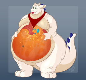 anthro belly belly_expansion belly_grab belly_inflation belly_overhang big_butt big_toes butt double_chin duo expansion feet fully_inside goo_hair grumpy inflation internal kerchief male male/male melting moobs navel pseudo_hair slime slime_inflation spiked_tail spikes spikes_(anatomy) standing tail thick_tail toes vore missingphd nintendo pokemon generation_6_pokemon goodra kobold pokemon_(species) scalie absurd_res hi_res