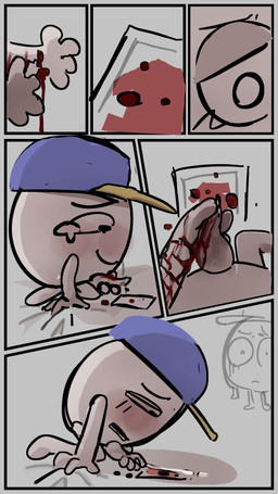 bed blood blood_from_penis bodily_fluids cum cutting_self depressing distressing disturbing furniture genital_fluids genitals gore male masturbation not_furry_focus on_bed orgasm penile penile_masturbation penis razor_blade self-harm shocking solo tears where_is_your_god_now why anonymous_artist battle_for_dream_island fifteen_(bfdi) nine_(bfdi) algebralian comic hi_res