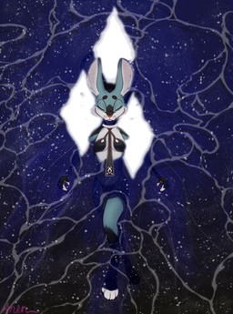 anthro breasts clothed clothing eyes_closed female floating fur hair membrane_(anatomy) night reflection solo star tail water anentheotter astra_(anentheotter) hybrid mammal marsupial ottaroo absurd_res hi_res signature