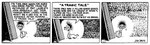 anthro bodily_fluids book crying dialogue extreme_size_difference feral front_view humor looking_at_viewer male poetry reading reading_book sad simple_background size_difference solo spotlight talking_to_viewer teardrop tears jim_davis_(artist) gnorm_gnat_(series) jim_davis public_domain dr._rosenwurm worm 1974 20th_century absurd_res ancient_art black_and_white comic hi_res monochrome