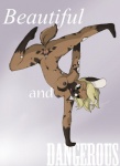 anthro anus breasts female flexible genitals handstand nude on_one_hand pussy solo text upside_down ziggie13 african_wild_dog canid canine mammal digital_media_(artwork) english_text hi_res shaded