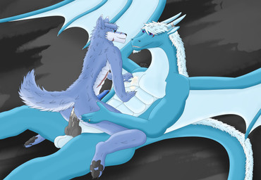 abs anal anal_orgasm anal_penetration anthro anthro_on_anthro anthro_penetrated anthro_penetrating balls big_penis black_penis blue_body blue_eyes blue_penis bodily_fluids butt clenched_teeth cowgirl_position cum cum_in_ass cum_inside cum_on_another cum_on_body cum_on_chest cum_on_own_penis cum_on_penis cum_on_self cum_while_penetrated duo ejaculating_on_another ejaculating_while_penetrating ejaculation ejaculation_while_penetrating facial_scar feet felkin_penis from_front_position fur genital_fluids genitals hair hands-free horn knot knotted_penis male male/male male_penetrated male_penetrating male_penetrating_male muscular muscular_anthro muscular_male nude nude_anthro nude_male on_bottom on_top orgasm pawpads paws penetration penis purple_eyes ring_(jewelry) scar sex spread_legs spreading tail teeth teeth_showing vein veiny_penis white_hair wings seththefellomen mythology seththefellomen_(character) canid canine canis dragon mammal mythological_creature mythological_scalie scalie wolf hi_res