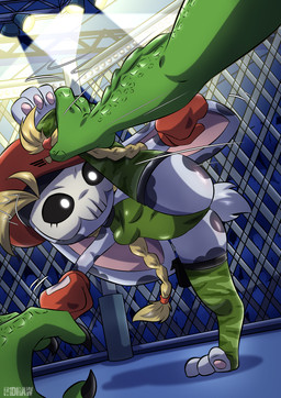 3_toes 5_fingers accessory ambiguous_anthro ambiguous_gender ambiguous_pov ankle_grab anthro anthro_pov barefoot beret big_ears black_body black_claws black_ears black_fur black_sclera blonde_hair bone boxing_gloves braided_hair breasts cage camel_toe camo camo_clothing camo_legwear camo_print camo_thigh_highs claws clothed clothed_anthro clothed_female clothing crossgender duo eyelashes faceless_ambiguous faceless_character faceless_male feet female female_anthro female_focus finger_claws fingers first_person_view flexible floppy_ears fur glowing glowing_eyes green_body green_clothing green_legwear green_leotard green_scales green_thigh_highs grey_body grey_ears grey_fur hair hair_accessory hair_tie handwear hat headgear headwear inside larger_ambiguous leg_grab legwear leotard long_hair lop_ears male medium_breasts mtf_crossgender multicolored_body multicolored_boxing_gloves multicolored_clothing multicolored_ears multicolored_fur multicolored_handwear on_one_leg pattern_clothing pattern_legwear pawpads pigtails pink_inner_ear pink_pawpads red_beret red_boxing_gloves red_clothing red_hair_tie red_handwear red_hat red_headwear scales size_difference skull skull_head smaller_female solo_focus spotlight standing text thigh_highs toes twin_braids two_tone_body two_tone_boxing_gloves two_tone_clothing two_tone_ears two_tone_fur two_tone_handwear white_boxing_gloves white_clothing white_eyes white_handwear wide_eyed h1draw capcom street_fighter cammy_white waketab_(waketab) lagomorph leporid lizard lizardman mammal rabbit reptile scalie absurd_res artist_name hi_res