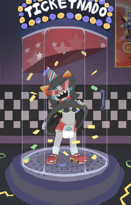 ageplay arcade arcade_game blush bra_stuffing chamber checkered childish_clothing childish_shoes clean_diaper clothed clothing colored_nails diaper exhibitionism eyewear female grey_body happy hat headgear headwear horn looking_at_viewer nails pantsless party_hat pizzeria poster_(object) red_eyewear red_sunglasses retro roleplay shameless solo sunglasses upskirt wearing_diaper wind_blowing_skirt windblown_clothes fluff_pampz cars_(disney) disney five_nights_at_freddy's homestuck ms_paint_adventures pixar scottgames bonnie_(fnaf) lightning_mcqueen terezi_pyrope alien humanoid troll_(homestuck) absurd_res hi_res