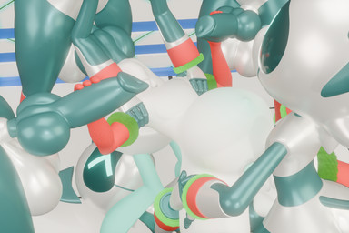 anal balls bodily_fluids christmas_outfit cum cum_inflation cum_inside eyewear femboy femboy/femboy genital_fluids genitals glasses group holidays inflation machine male male/male penis z-z christmas cyvae_(zyneru) zyneru_(character) alien robot robot_dog hi_res