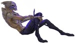 armor_plates blue_eyes bodypaint bodysuit claws clothed clothing male male_humanoid pose simple_background sitting skinsuit solo tight_clothing topless topless_humanoid topless_male white_background peregr1ne bioware electronic_arts mass_effect garrus_vakarian alien humanoid turian pinup