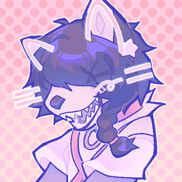 anthro blush braided_hair clothing collar ear_piercing fur grey_hair hair hair_over_eyes harness piercing pink_harness purple_clothing purple_topwear sharp_teeth solo star teeth topwear white_body white_clothing white_fur white_topwear vinqock reina_(vinqou) canid canine fox mammal platinum_fox red_fox true_fox 1:1 2025 trans_(lore) trans_woman_(lore)