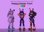 anthro balls big_butt big_penis butt clothing easter_egg fake_ears fake_rabbit_ears footwear genitals group holiday_message holidays huge_penis looking_at_viewer male muscular muscular_male pecs penis pose shoes smile text toony trio wicker_basket onyxsplash easter sega sonic_the_hedgehog_(series) shadow_the_hedgehog silver_the_hedgehog sonic_the_hedgehog eulipotyphlan hedgehog mammal 3d_(artwork) digital_media_(artwork) english_text hi_res pinup