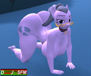 anthro big_breasts big_butt biped breasts butt eyebrows eyelashes eyewear female fingers glasses hair looking_at_viewer pupils solo tail thick_thighs three-quarter_view dj_ballistic5 friendship_is_magic hasbro my_little_pony cloudy_quartz_(mlp) equid equine mammal 3d_(artwork) digital_media_(artwork)