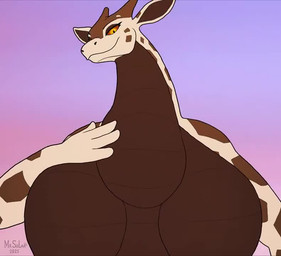abdominal_bulge anthro blue_eyes blue_insides bodily_fluids crowd duo female fur group internal male male/female mouth_play neck_bulge open_mouth oral_vore red_eyes rumbling_stomach size_difference stomach_acid swallowing vore mr.solar nisiarenud sound_warning bellarosa furred_scalie giraffe giraffid hybrid mammal reptile scalie snake animated short_playtime sound video
