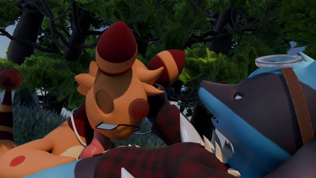 anthro clothing duo eyewear fellatio genitals glasses knot male male/male oral oral_penetration penetration penile penis sex tail novathelucario estafanoida_(modeler) phosaggro_(modeler) nintendo pokemon fan_character litho_(stormysparkler) nova_the_lucario_(character) ampharos canid canine generation_2_pokemon generation_4_pokemon lucario mammal pokemon_(species) 16:9 3d_(artwork) 3d_animation animated blender_(artwork) digital_media_(artwork) hi_res no_sound short_playtime video widescreen