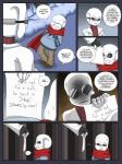 3:4 animated_skeleton bone comic english_text gaster hi_res humanoid not_furry sans_(undertale) skeleton taggen96_(artist) text undead undertale undertale_(series) young