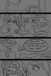 2022 2:3 anthro black-kitten breasts brother_(lore) brother_and_sister_(lore) casual_exposure clothed clothing comic dialogue digital_drawing_(artwork) digital_media_(artwork) duo english_text eyebrows fangs felid feline female fur hair hi_res inner_ear_fluff line_art lying lynx male mammal monochrome nipples on_back open_mouth sebastien_(black-kitten) serah_(black-kitten) sibling_(lore) sister_(lore) sketch speech_bubble teeth text topless topless_female topless_male tuft twins_(lore)