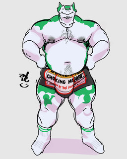 anthro big_bulge body_hair boxer_briefs bulge chest_hair choking_hazard clothing detailed_bulge footwear hands_on_hips happy_trail huge_bulge jewelry looking_at_viewer male musclegut muscular muscular_arms muscular_legs muscular_male navel necklace pecs socks solo tight_underwear underwear aviesergal sergal