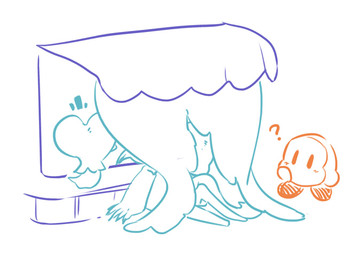 ambiguous_gender anthro bar_emanata big_ears biped bipedal_feral blue_eyes blush blush_stickers digitigrade emanata feral fingernails fluffy fluffy_tail fur group head_wings huge_wings kneeling looking_at_another mouthless nails notched_ear question_mark restaurant semi-anthro simple_background size_difference tail teal_body teal_fur three-quarter_view trio unusual_wing_placement white_background wings 0olqplo0 kirby_(series) kirby_and_the_forgotten_land nintendo elfilin fecto_elfilis alien chinchillid mammal rodent starling_(kirby) waddle_dee waddling_head digital_drawing_(artwork) digital_media_(artwork) male_(lore)