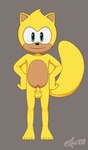 anthro balls black_nose erection foreskin front_view fur genitals glans green_eyes hands_on_hips humanoid_genitalia humanoid_penis looking_at_viewer male nude penis retracted_foreskin simple_background small_penis smile solo standing tail vein veiny_penis yellow_body yellow_fur yellow_tail excito sega sonic_the_hedgehog_(series) ray_the_flying_squirrel flying_squirrel mammal rodent sciurid 2021 digital_media_(artwork) full-length_portrait hi_res portrait