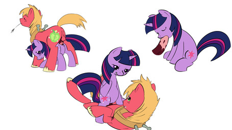 all_fours anus backsack balls butt cowgirl_position cutie_mark doggystyle duo erection fellatio female female_on_top female_penetrated feral from_behind_position from_front_position fur genitals hair horn male male/female male_on_bottom male_penetrating male_penetrating_female multicolored_hair on_bottom on_top oral oral_penetration orange_hair penetration penile penile_penetration penis penis_in_vagina pink_hair purple_body purple_eyes purple_fur purple_hair quadruped sex straddling tail two_tone_hair vaginal vaginal_penetration vulva unknown_artist friendship_is_magic hasbro my_little_pony mythology big_macintosh_(mlp) twilight_sparkle_(mlp) earth_pony equid equine horse mammal mythological_creature mythological_equine pony unicorn 16:9 hi_res widescreen