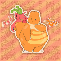 blush claws duo ear_piercing ear_ring female feral leaf male on_another orange_body overweight pattern_background piercing pink_body plant ring_piercing simple_background size_difference striped_body stripes text text_background tongue tongue_out torn_ear ultimadmt nintendo pokemon pokemon_mystery_dungeon spike_chunsoft elemental_creature flora_fauna generation_2_pokemon generation_4_pokemon hoppip lickilicky pokemon_(species) 1:1 english_text hi_res